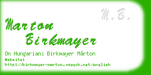 marton birkmayer business card
